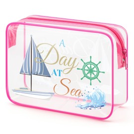 Beach Gifts for Women Birthday Makeup Bag Sea Themed Gifts for Women Ocean Gifts for Women Beach Lovers Gift Ideas PVC Cosmetic Bag Christmas Graduation Gift for Girl Teens Beach Lover Travel Bag