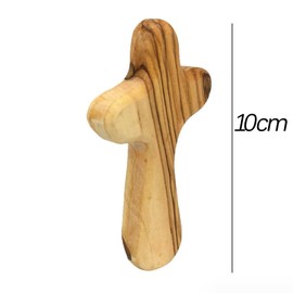 Vokowin Wooden Cross - Holy Cross Tabletop Cross with Base Standing Catholic Wall Cross for Home Decor Christmas Party (K423-1)