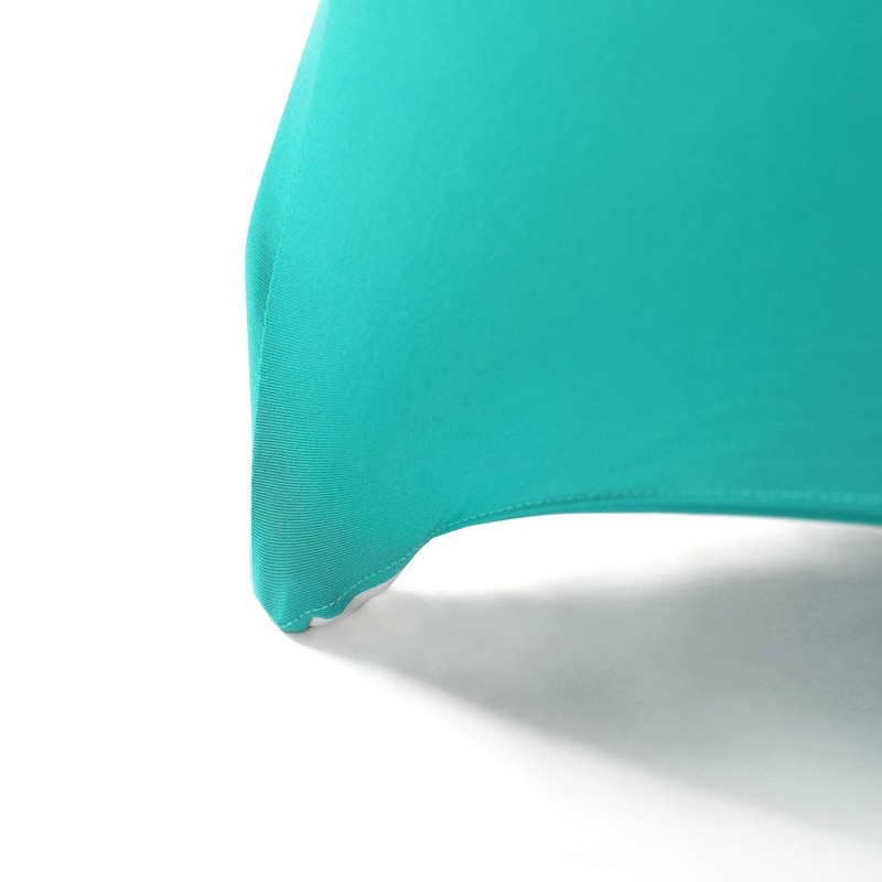 Peomeise 6FT Spandex Table Cover Rectangular Stretch Spandex Tablecloth (Turquoise,6FT)