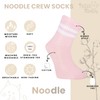 Petit Minou Noodle Seamless-Toe Turkish Cotton Crew Socks - Cool