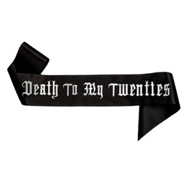 ALEGRE RIP to My Twenties Sash, 30th Birthday Decoration Sash, RIP to My 20s Decoration, Rip Twenties Decoration Birthday Sash, Rip 20s Decoration for Women, Death to My Twenties Decorations Sash for