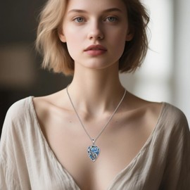 ONEFINITY Guitar Pick Necklace 925 Sterling Silver Abalone Shell Music Note Pendant Necklace Guitar Pick Jewellery Present for Women Men