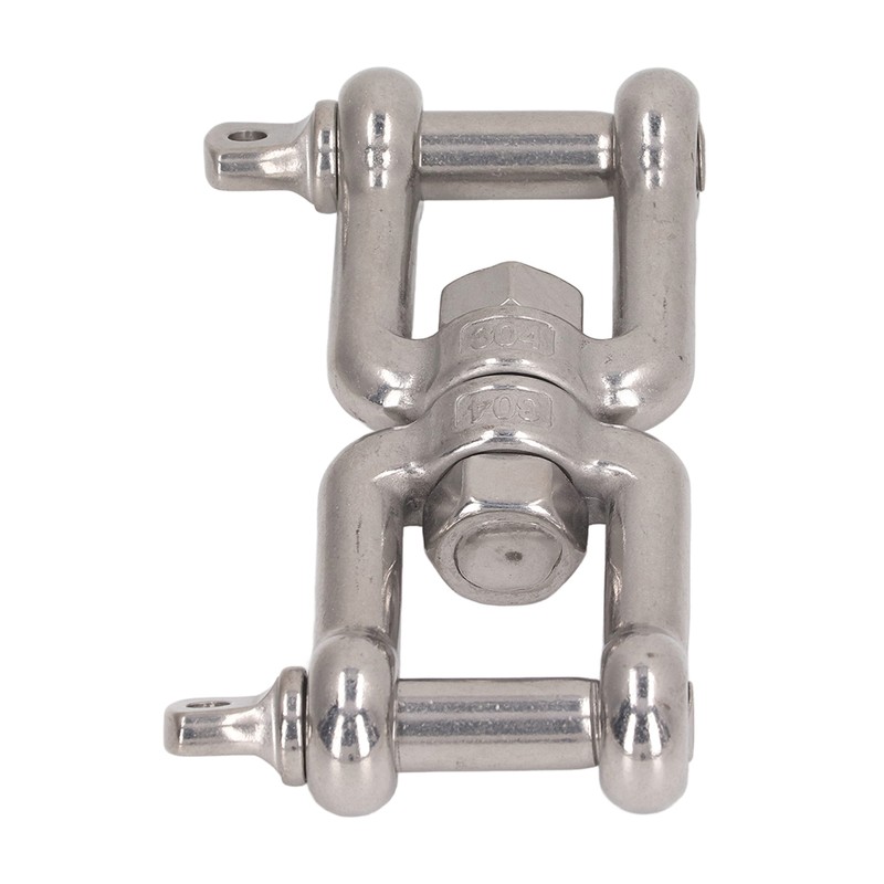 304 Stainless Steel Double Jaw Shackle Rustproof Universal Jaw Anchor