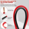 Unbranded US 2PCs PVC Battery Inverter Cable Set 5 AWG Positive