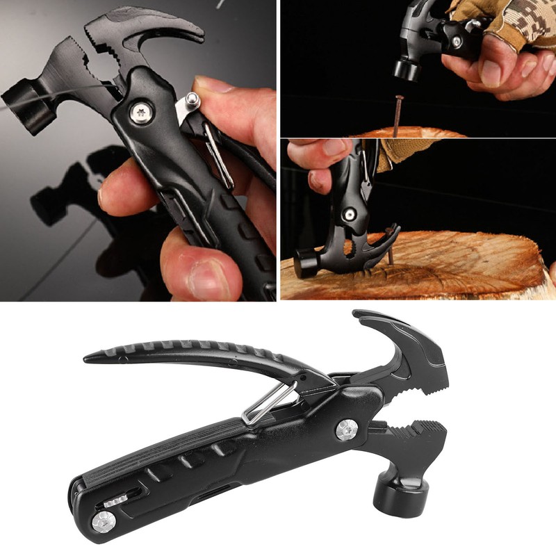 Multifunctional Hammer Portable High Carbon Steel Multitool Hammer for Car