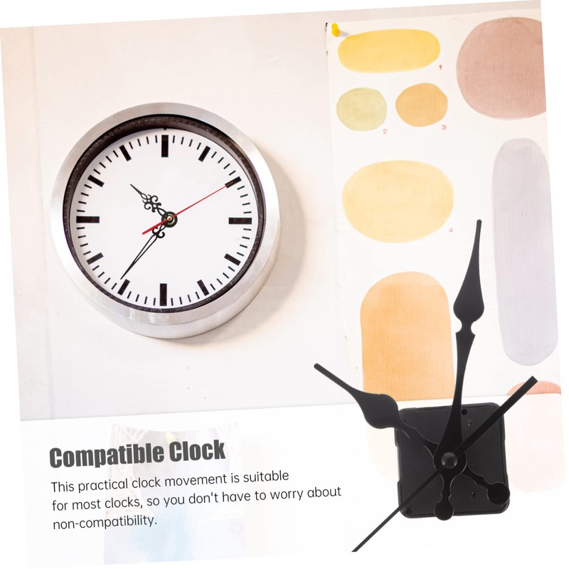 TEHAUX 2Sets High Torque Long Shaft Clock Movement Kit for