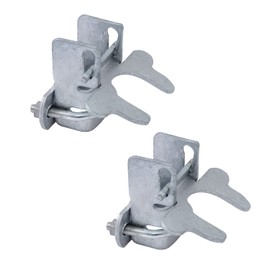 VIVIDA Kennel Gate Latch 1-3/8", Chain Link Dog Kennel Latch, for 1-3/8" Gate Frame & 1-3/8" Panel Frame, U-Bolt & Nuts Included, Galvanized Steel, 2 PCS