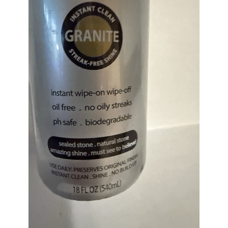 MAAS Granite and Stone Instant Cleaner Clean, Shine and Protect