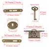 yukata Bronze Antique Box Locks Piano Lock Desk Locks for