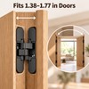 180° Invisible Door Hinge for Wooden Doors – Zinc Alloy