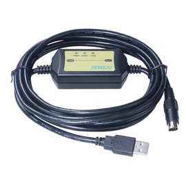 Avanexpress PLC Micrologix Cable USB Interface Compatible PLC Micrologix 1000, 1200, 1400 Series with USB-1761-CBL-PM02 8 Pin Round Aapater
