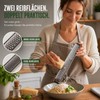 BAESTO Parmesan Grater Kitchen Grater Stainless Steel 2-in-1 Fine &
