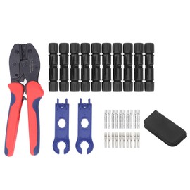 Solar Crimper Tool Kit Solar Cable Crimp Pliers Male Female Connector Wrench Set for Repair