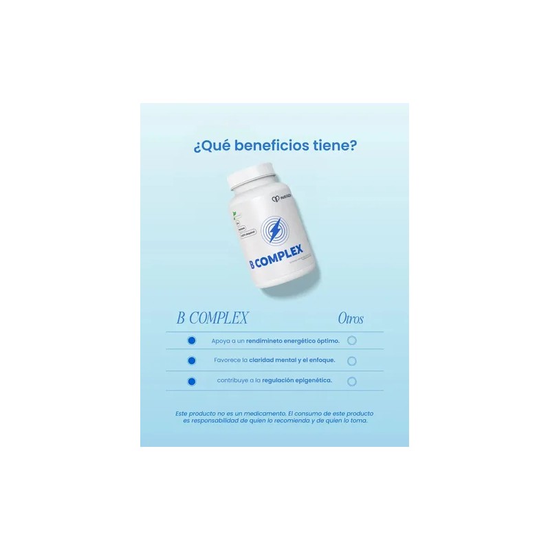 Complejo B Vitamina B12 Coq10 100 Mg Nutriadn 60 Capsulas