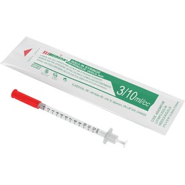0.3ml 31g x 8mm Plastic Multiple Uses Measuring Tools U-40, Box/100,40U03M3108