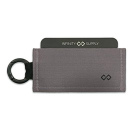 Infinity Wallet - Minimalist Wallet for Men and Women (Solid Silver)