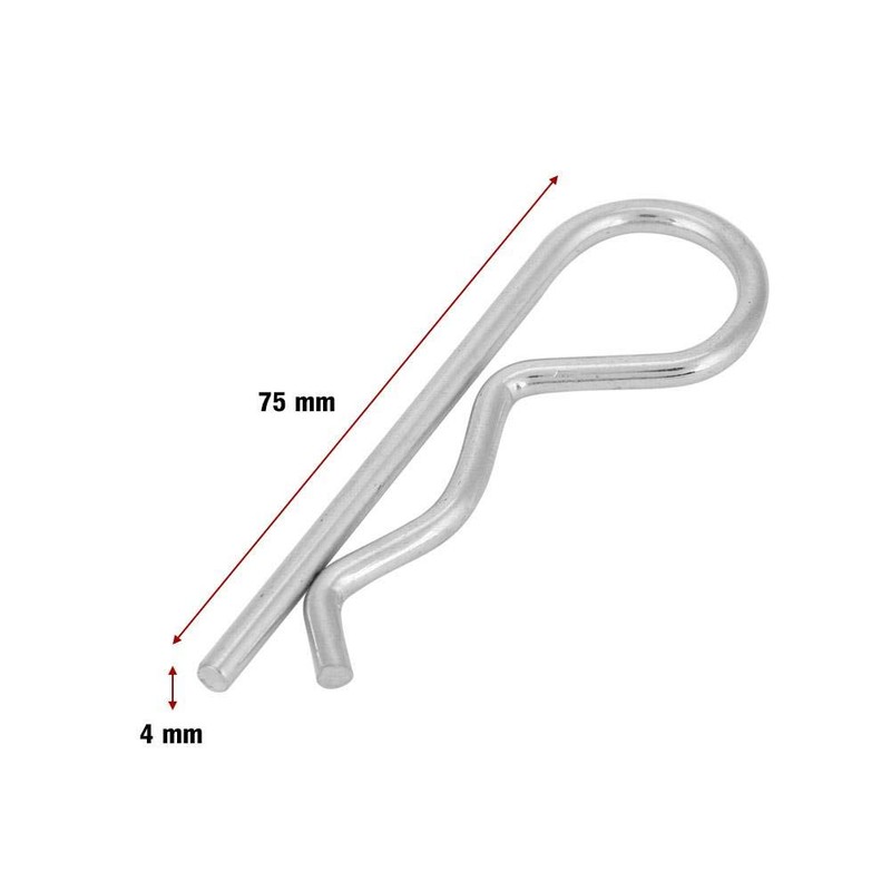 Cotter Pin Zinc B-Shaped Tractor Pin Clip Fastener Hitch Hairpin