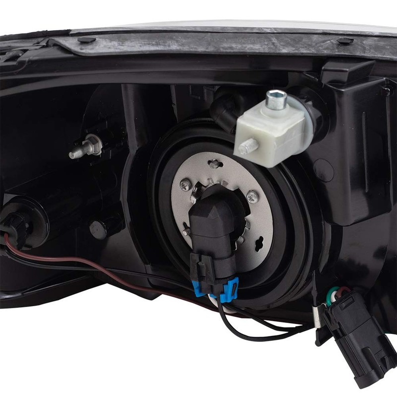 Brock Replacement Driver and Passenger Set Halogen Headlights Compatible 25851404