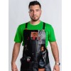 Don Pablo Mandil Para Barbero Personalizado Con Láser En Curpiel