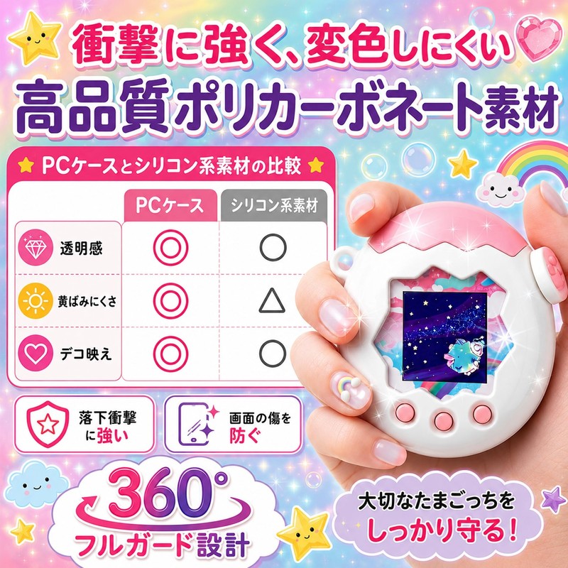 LYNIPHE Tamagotchi Paradise Compatible Case Cover Custom Decoration Set of