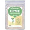 ATNreuro Empty Vegan Capsules Size 3-Clear Small Empty Capsule 100