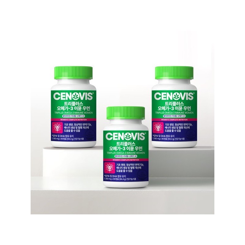 Senovis 트리플러스 오메가3 이뮨 우먼 3개 120일분 Triplus Omega-3 Immune