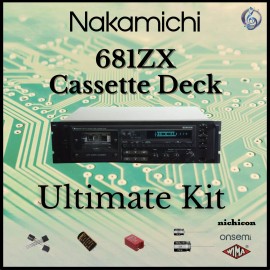 Nakamichi 681ZX Cassette Deck Ultimate Upgrade Kit Genuine Parts Restoration