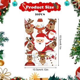 10 PCS Christmas Party Invitations Kids Christmas Party Invites Christmas Card Address Book Christmas Dinner Invitation Name Cards Christmas Drinks Invitation Cards for Kids＆Adult