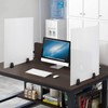 Desk Privacy Panels 2PCS Desk Dividers Office Partitions Clamp-on Acrylic