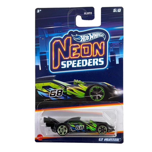 Hot Wheels Neon Speeders 1:64 Diecast (GT Hunter 5/8)