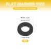 PATIKIL M3 Nylon Flat Washers, 120 Pcs 3mm ID 6mm