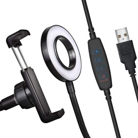 Vlogging Bigben Ring Light Kit, White, S, Mounting Bracket, Black