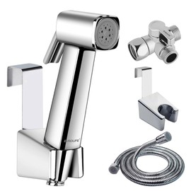 Pulverizador de bidé manual para inodoro, botón de presión con cerradura, pulverizador de baño de alta presión, pulverizador para pañales de tela e higiene personal, instalación sin