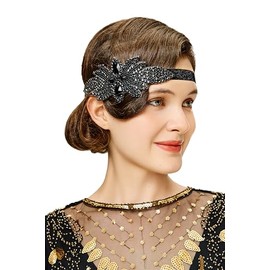BABEYOND Flapper Headpiece for Women - Flapper Headband 1920s Gatsby Headpiece Vintage Accessories for Women