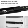 Eagles Soft Close Drawer Slides, Buffer Damping Thickened Silent Black