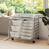 RELAX4LIFE 9 Drawer Rolling Storage Cart - Mobile Drawer Carts