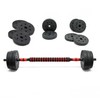 LUXTRI 40 kg 2-in-1 Dumbbell and Barbell Set with 16