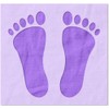 Stencil Stop Footprints Stencil - Reusable for DIY Projects, Painting,