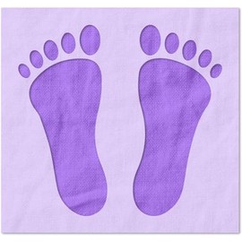 Stencil Stop Footprints Stencil - Reusable for DIY Projects, Painting, Drawing, Crafts - 14 Mil Mylar Plastic (9 x 8.44 inches)