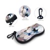 ZAXMEY Sunglasses Soft Case with Carabiner Ultra Light Neoprene Zipper