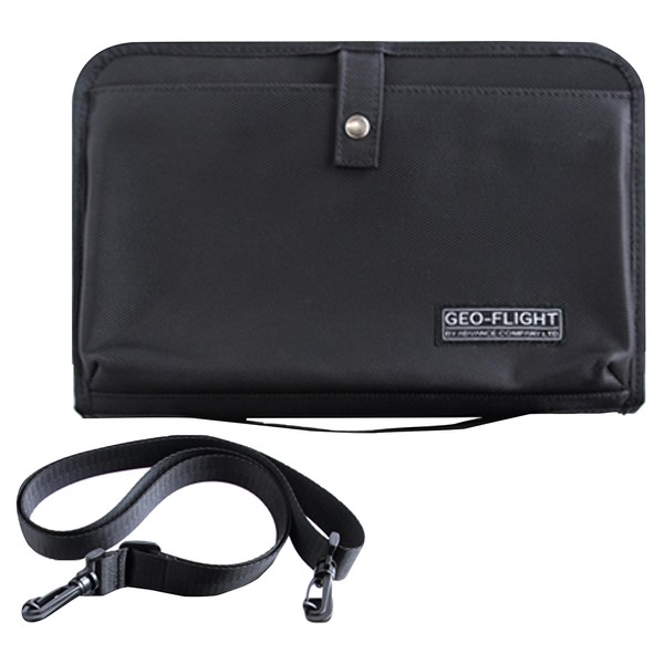 Geo Flight Travel All-in-one Shoulder with Organizer Bag (Passport Wallet Ticket and so on)