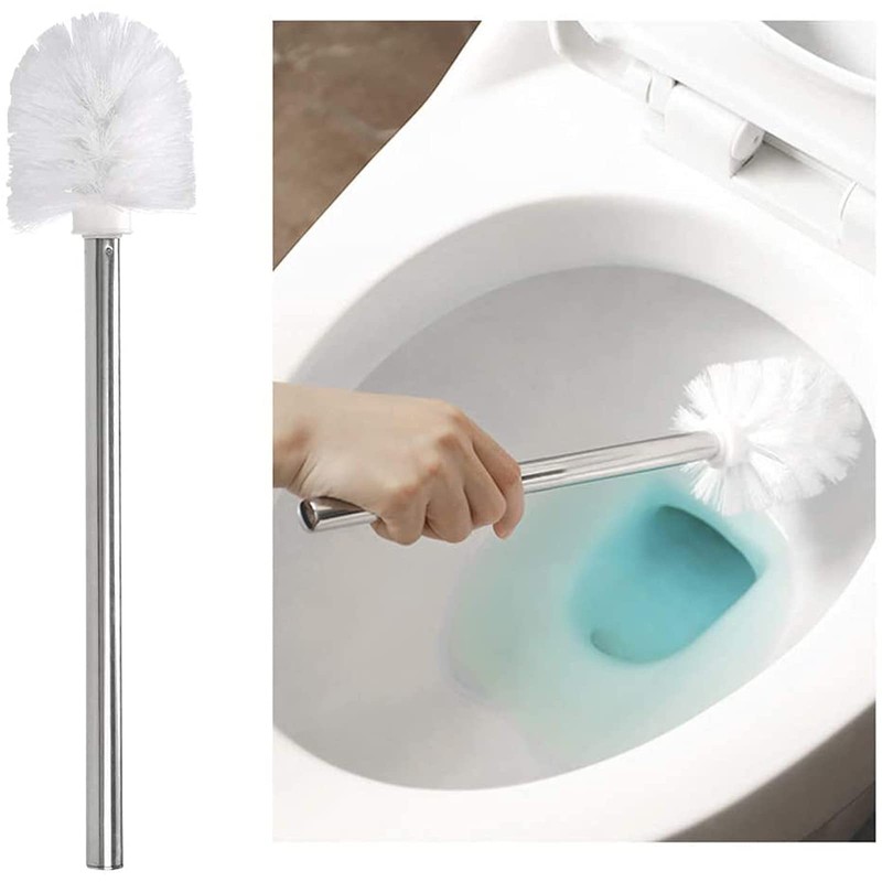 6 Pack Replacement Toilet Brush Head White Brush Head Interchangeable