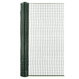 BOEN Garden Fence Temporary Barrier Outdoor Fence for Dog, Rabbit or Deer, Garden Netting Plastic Mesh Plant Protection (4' x 75', Green)