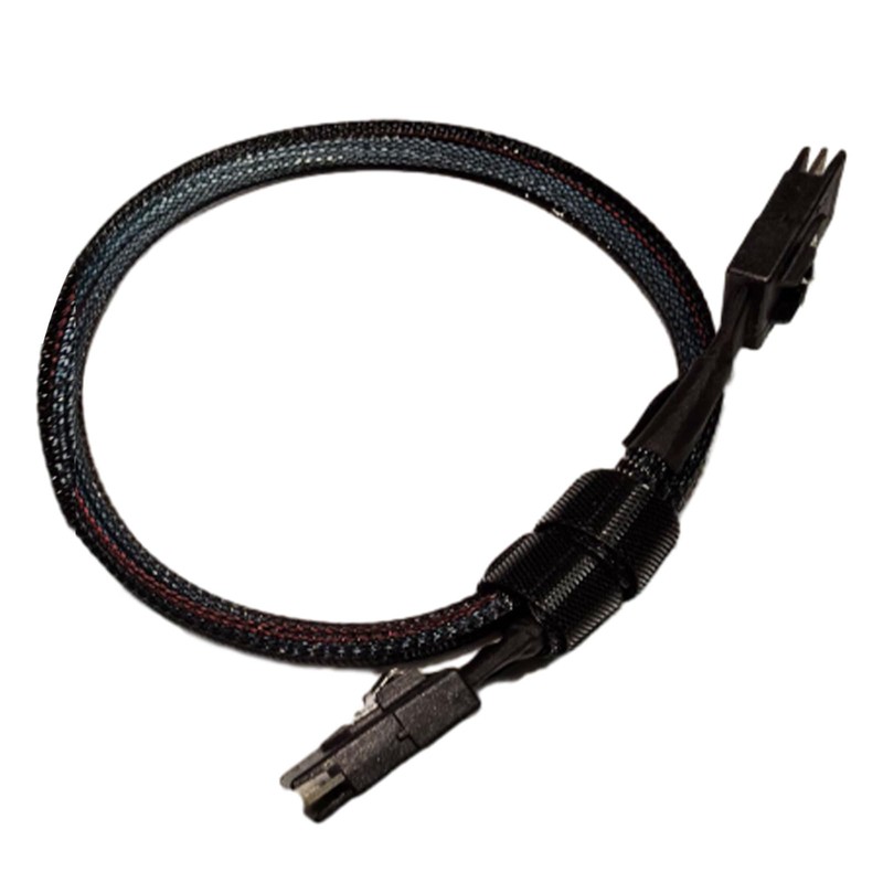 Saihisday 2.62FT Mini SAS SFF-8087 to Right Angle Mini SAS