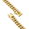BAOBOTE Gold Dog Chain Collar Walking Metal Chain Collar with