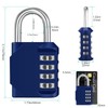 ZHEGE Padlock, 4-Digit Dial Combination Lock, for Student Lockers, Outdoor