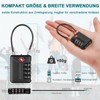ZHEGE Suitcase Lock Combination Lock 4 Digit TSA Lock with