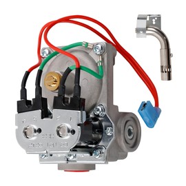 RV Water Heater Solenoid Gas Valve & 91638 Main Burner Kit – Compatible with Atwood 6-Gallon Models: GC6AA-10E, G6A-8E, G6A-6E, GCH6-4E, GH6-6E, GCH6A-8E – Replaces 93844, 93870, 92078, 92089