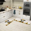 YOUWOUS Sunflower Cow Farmhouse Kitchen Mats Set of 2-17x29 and