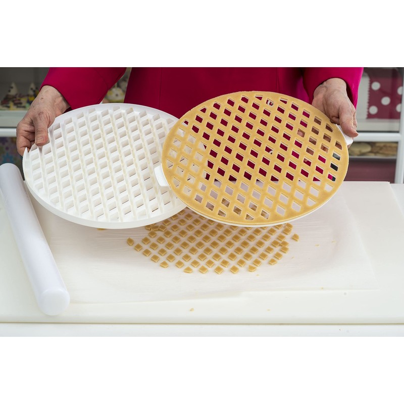 Decora Gitterschneider für Classic Tart, Weiß, Abmessung Ø 30 cm